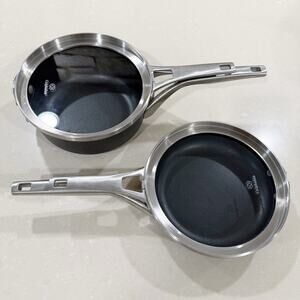 Calphalon Premier Space-Saving Hard-Anodized Nonstick Pan Pot Lids 4 Piece Set